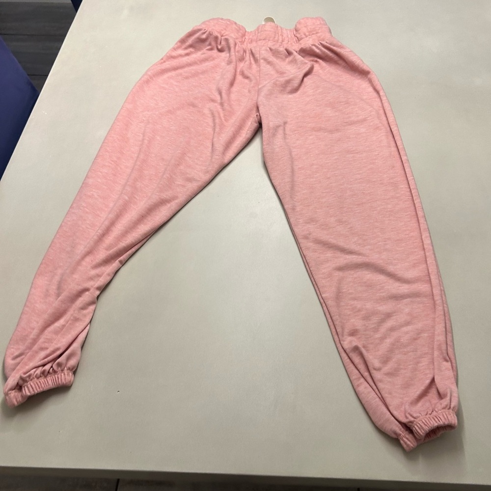 Onzie high rise pink joggers, size S/M - Picture 3 of 4